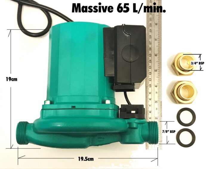 Massive Hot Water Booster Pump 65 l side view 2