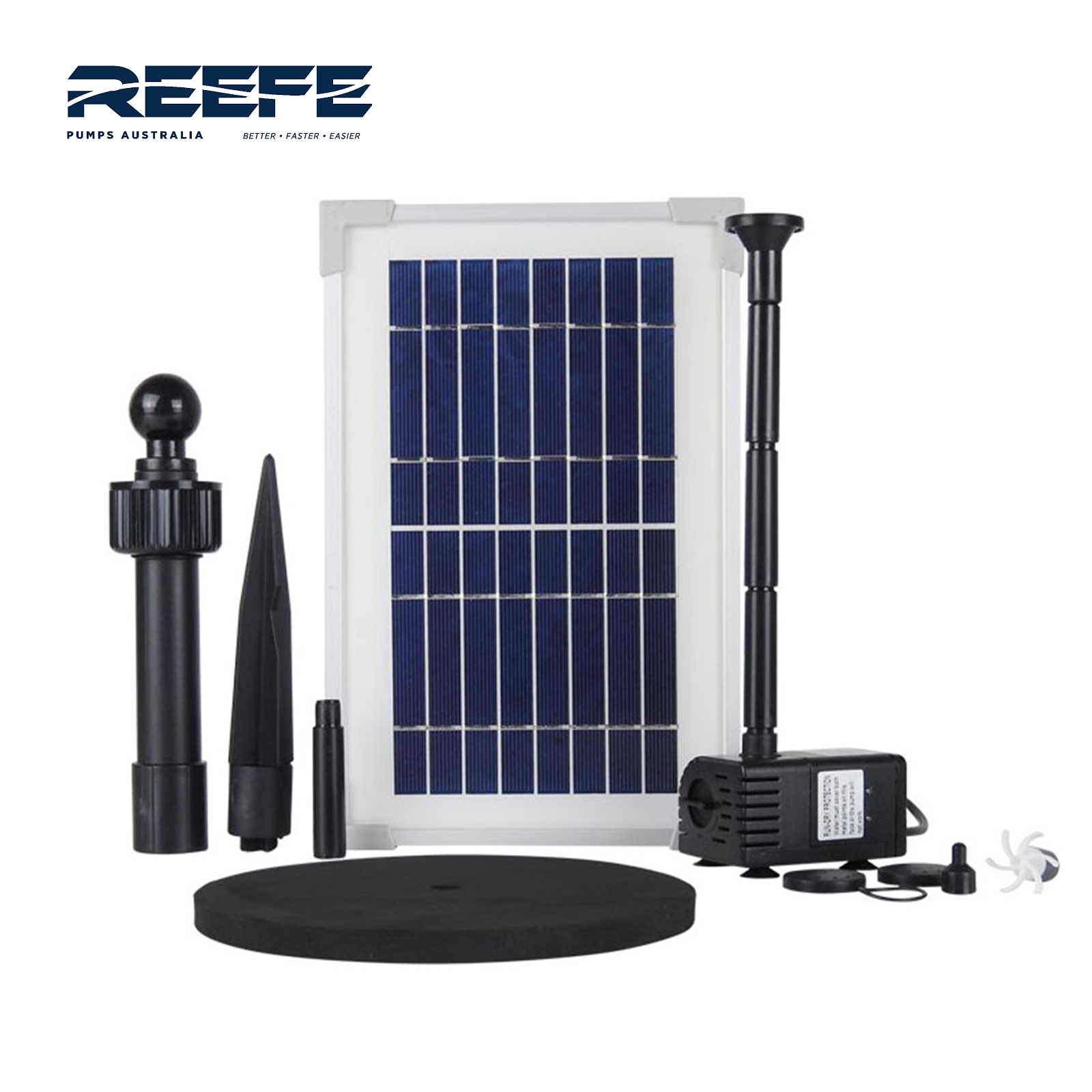 RSF300 Reefe logo Solar Water Fountain