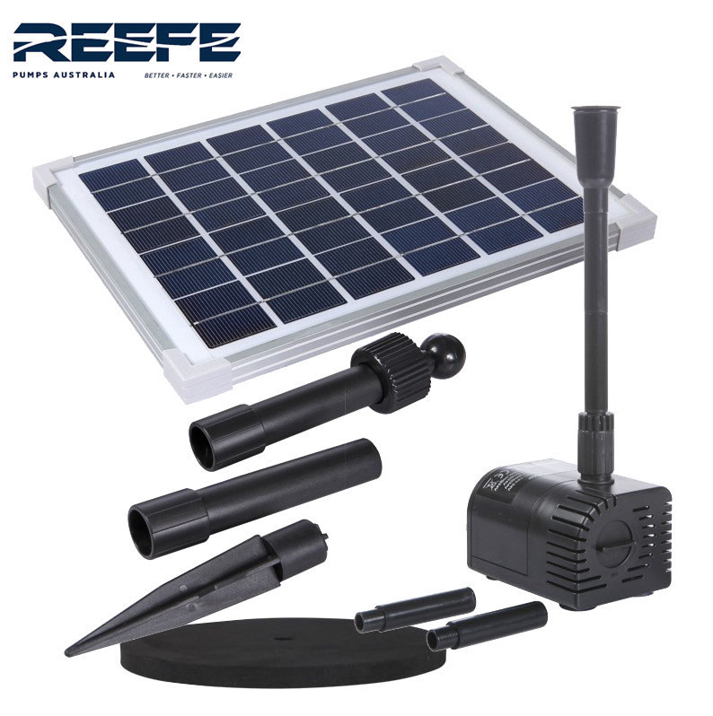 RSF980 Reefe logo Solar Water Fountain