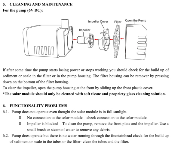 Water Pump Warehouse diagram how to fix solar water fountain