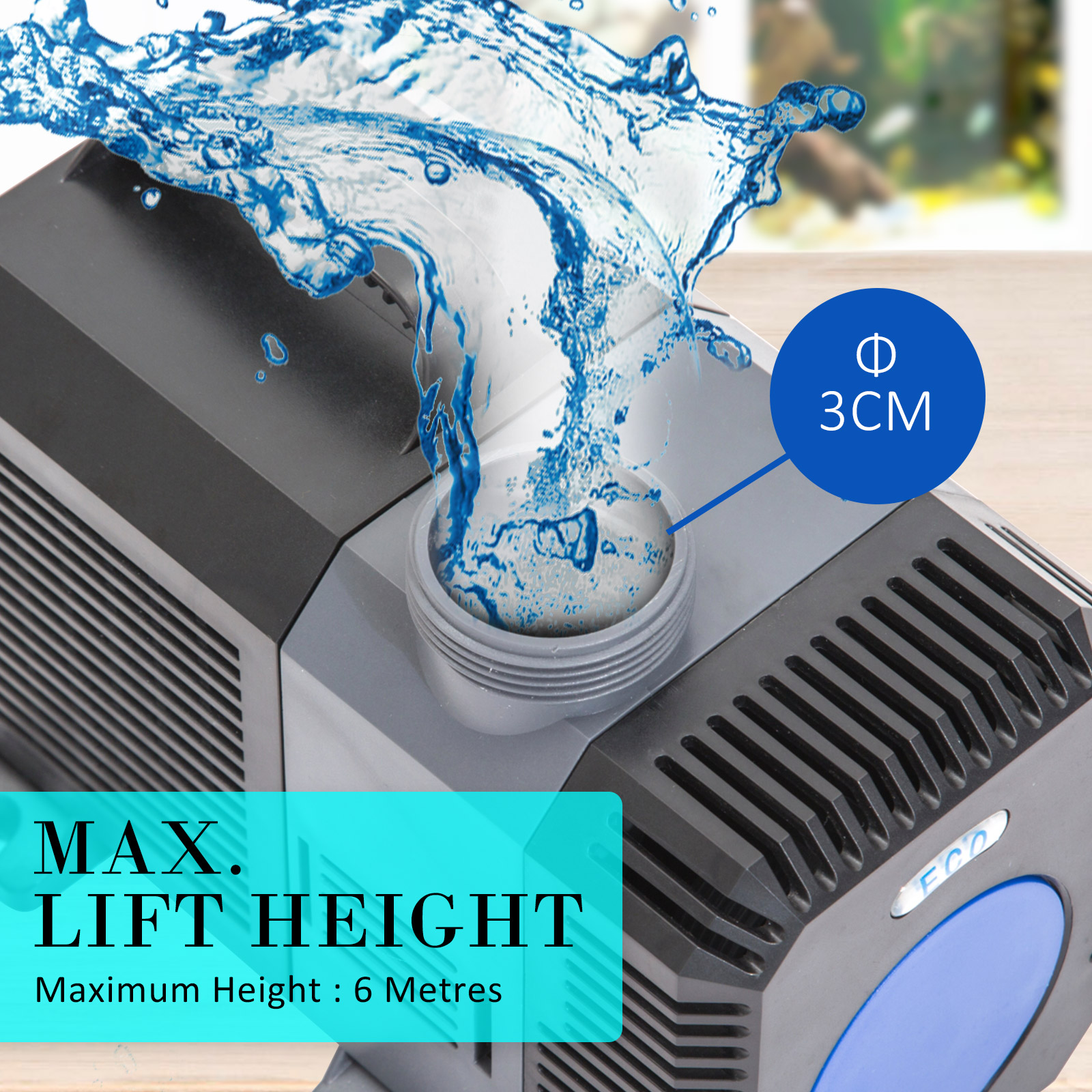 Dynamic Power Aquarium Submersible Pond Water Pump 10000L/H - Image 12