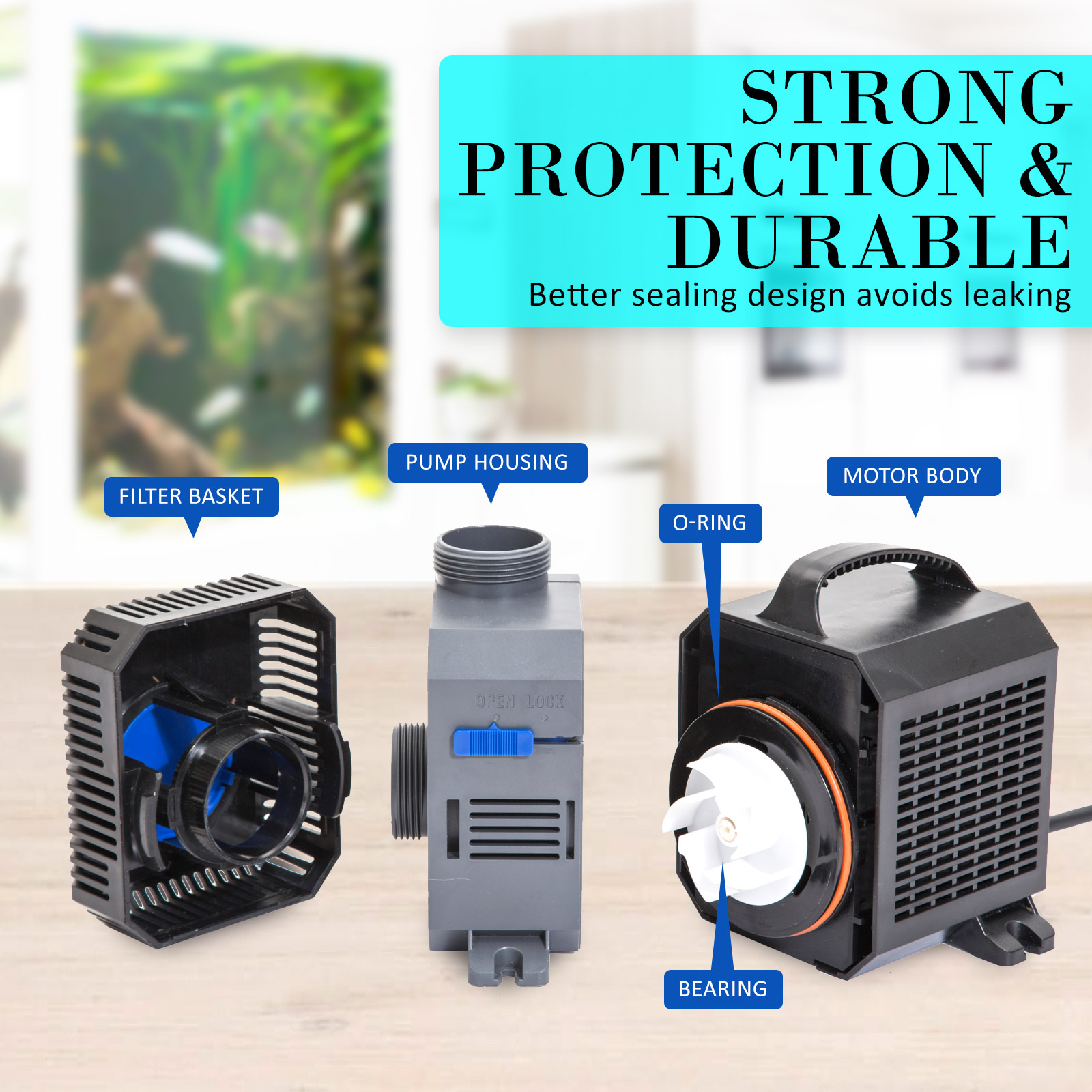 Dynamic Power Aquarium Submersible Pond Water Pump 10000L/H - Image 4