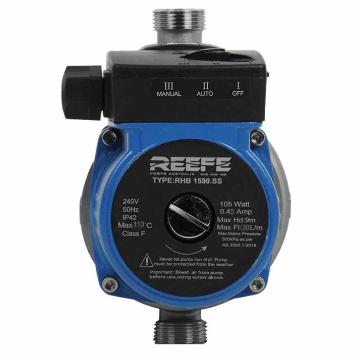Reefe RHB1590.SS Hot Water Booster Pump