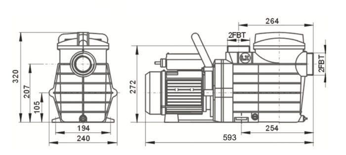 SPP1500 Swimming Pool Pump - Image 2
