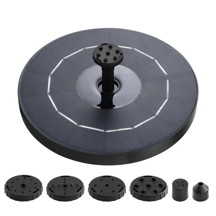 Floating Solar Fountain Pump – 250L/H Submersible Pond Water Feature for Garden & Patio