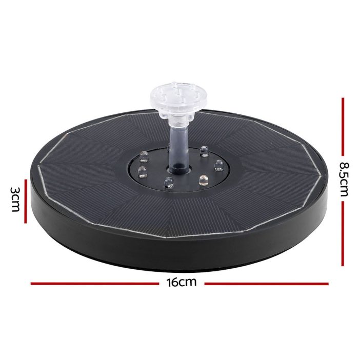 Solar Floating Fountain Pump with LED Light – Outdoor Pond Water Feature for Garden & Patio - Image 2
