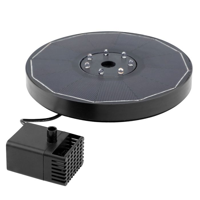 Solar Floating Fountain Pump with LED Light – Outdoor Pond Water Feature for Garden & Patio - Image 6