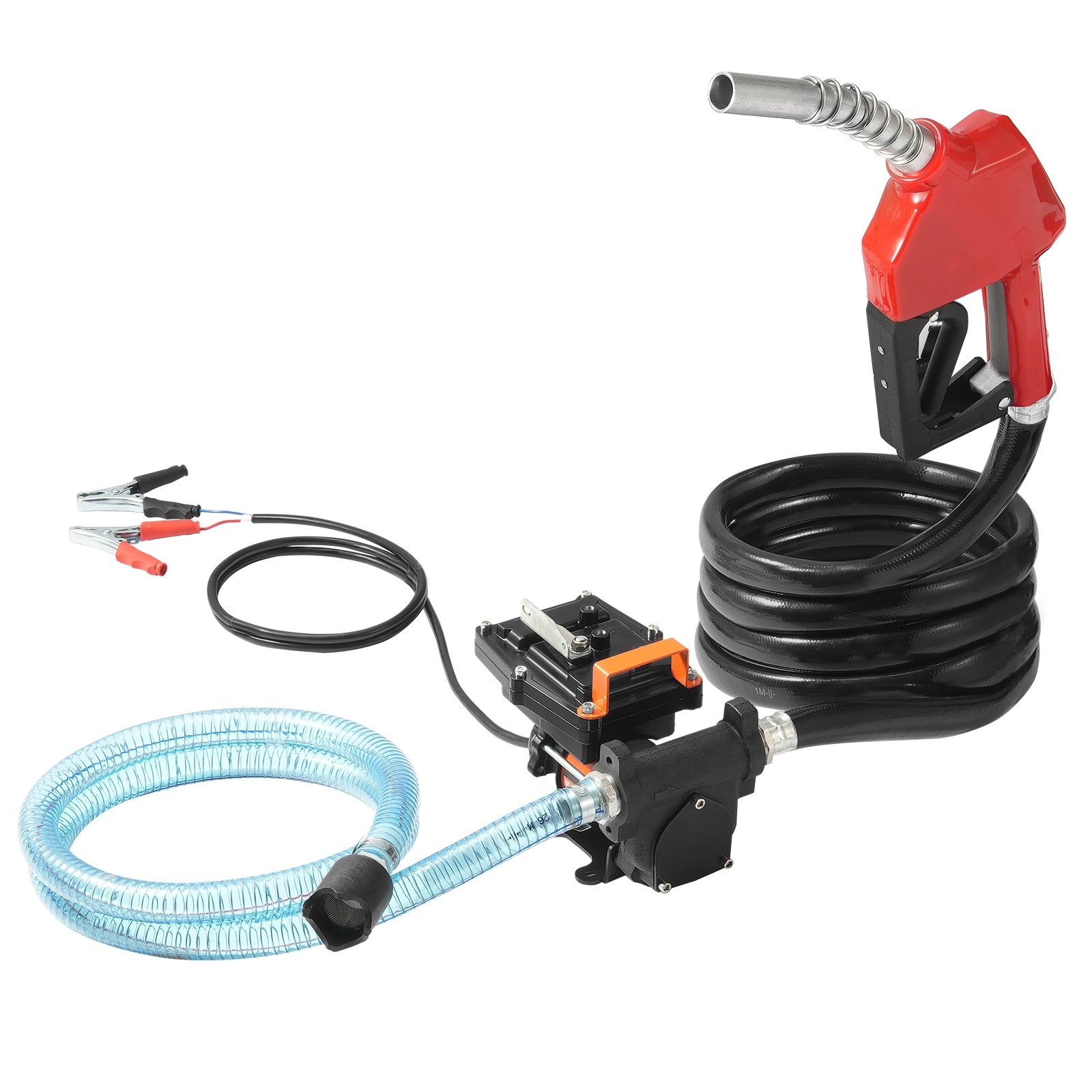 VEVOR Fuel Transfer Pump 12V 15GPM 1/4HP Diesel Pump Auto Nozzle - Image 5