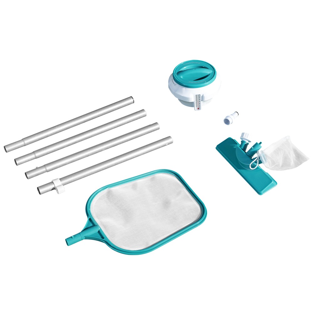 Bestway Pool Cleaning Kit Vacuum Chemical Dispenser Thermometer - Image 6