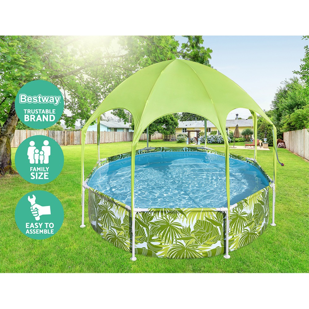 Bestway Kids Steel Frame Pool 244x51cm Canopy 1688L - Image 7