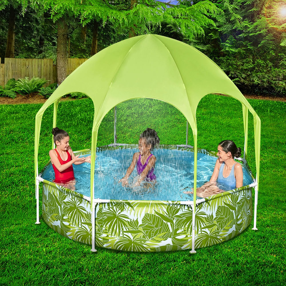 Bestway Kids Steel Frame Pool 244x51cm Canopy 1688L - Image 3