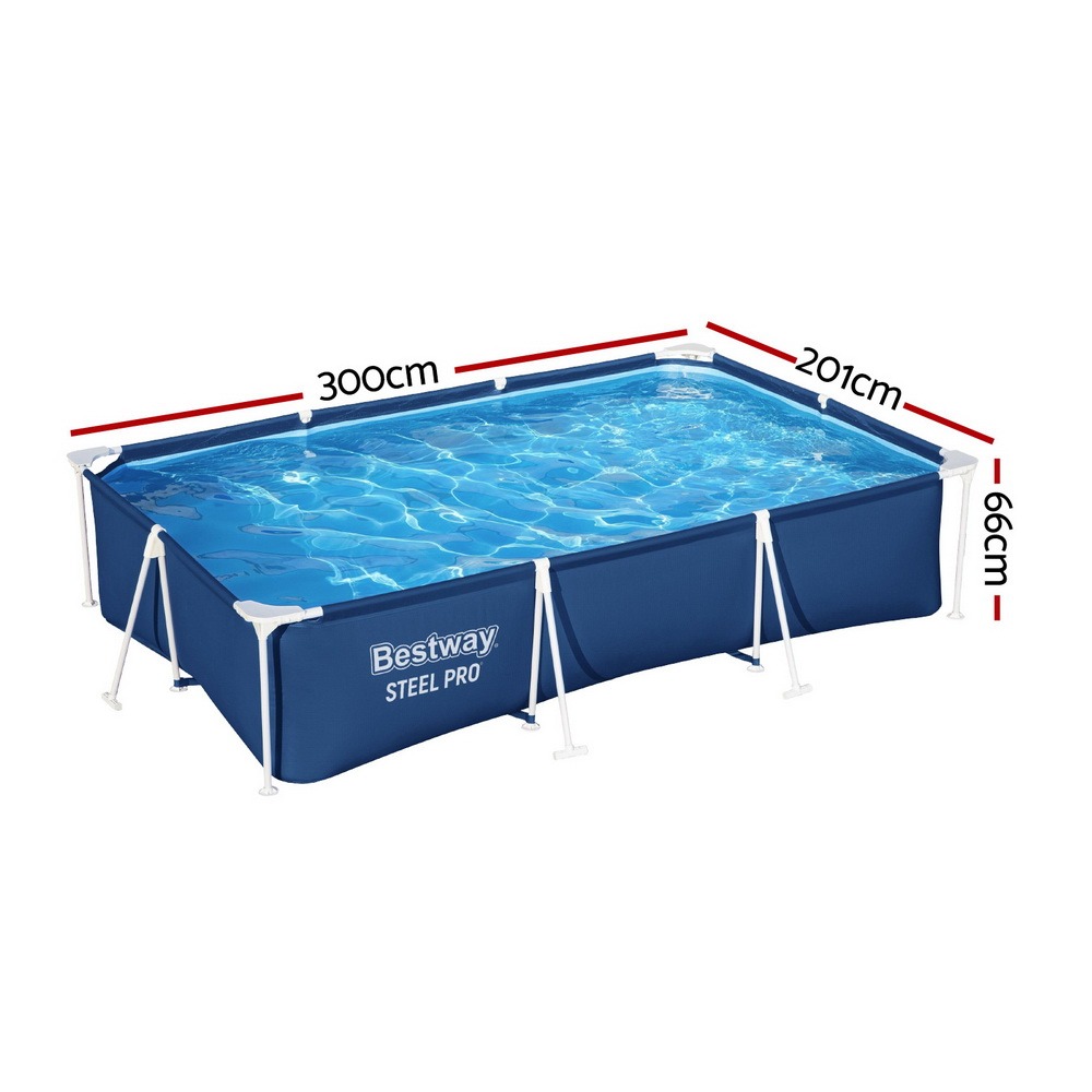 Bestway Steel Frame Pool 300x201x66cm 3300L Above Ground - Image 2