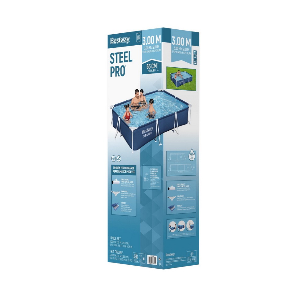Bestway Steel Frame Pool 300x201x66cm 3300L Above Ground - Image 7