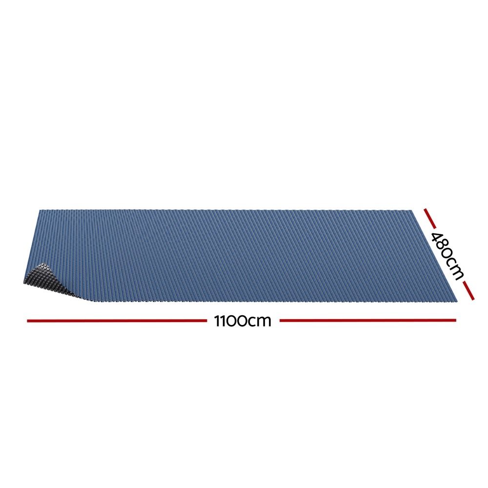 Aqua Buddy 11x4.8m Pool Cover 600 Micron Blue Black Solar Blanket - Image 2