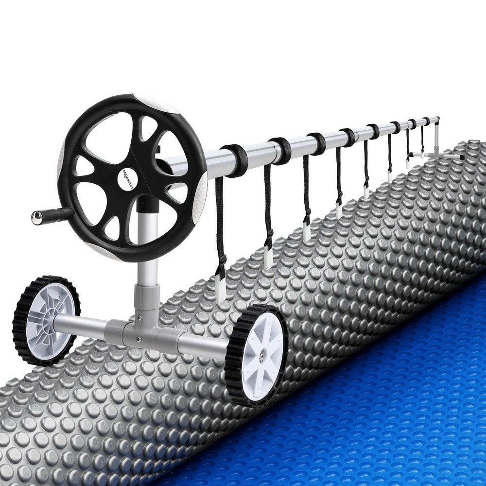 Aqua Buddy 11x6.2m Pool Cover 600 Micron with 6.55m Roller