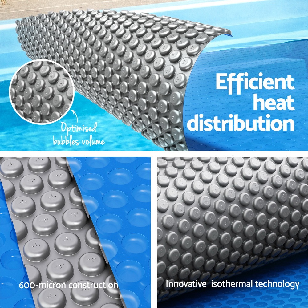 Aqua Buddy 11x6.2m Pool Cover 600 Micron with 6.55m Roller - Image 4