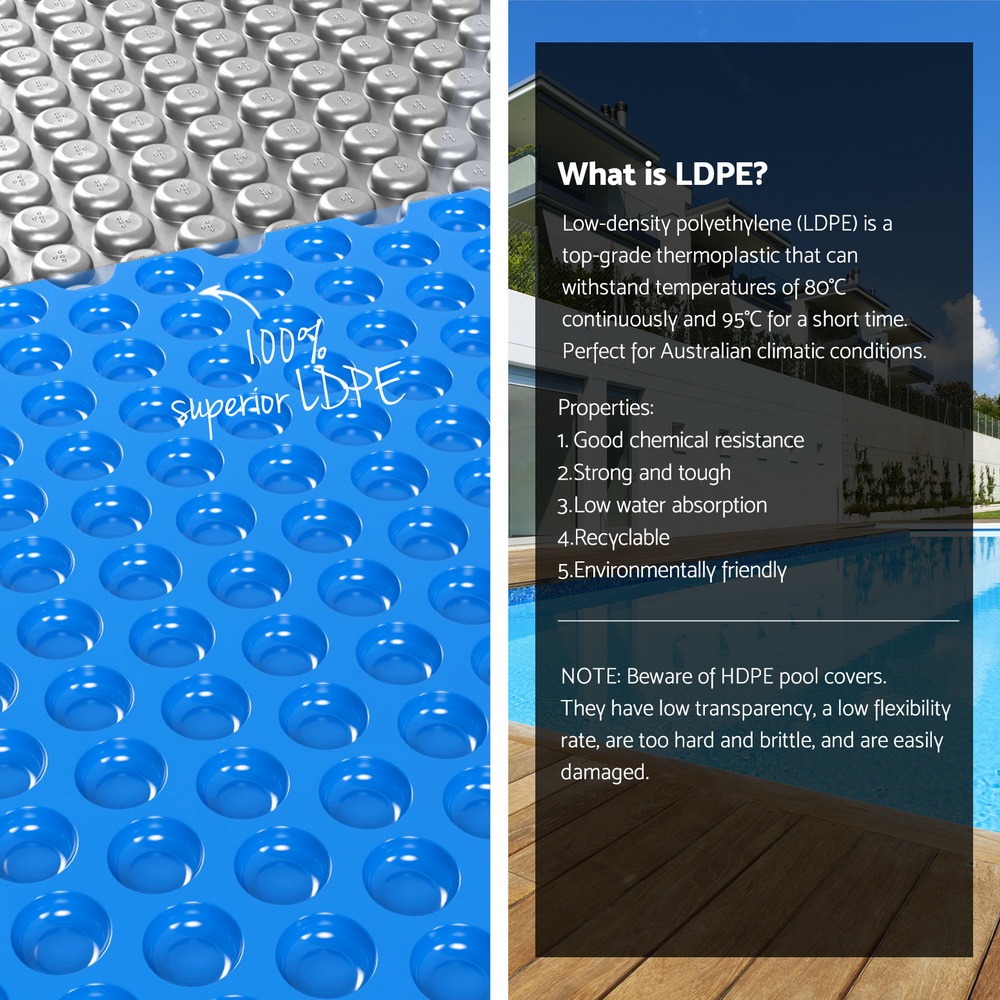 Aqua Buddy 11x6.2m Pool Cover 600 Micron with 6.55m Roller - Image 3