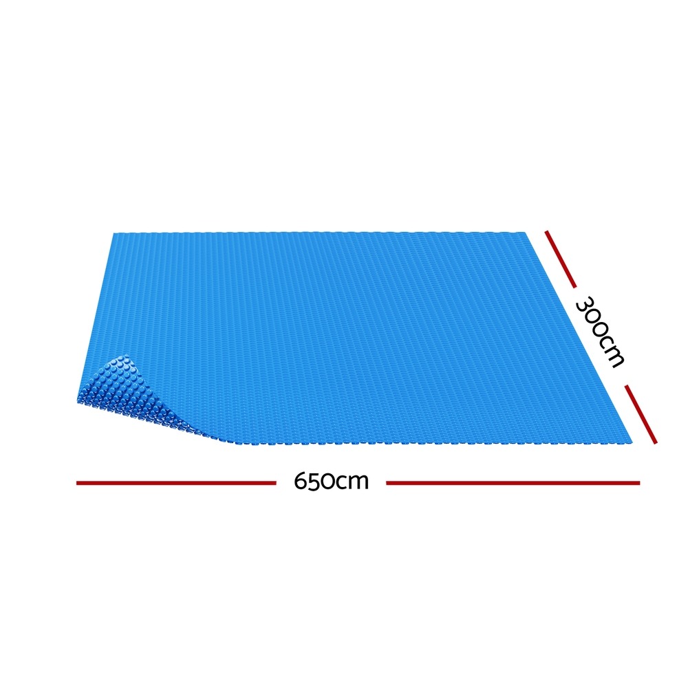 Aqua Buddy 6.5x3m Pool Cover 600 Micron Blue Solar Blanket - Image 2