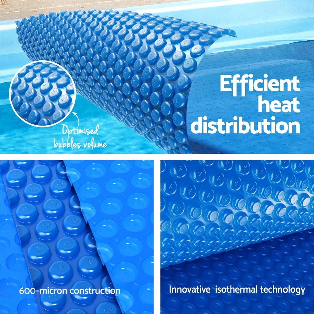 Aqua Buddy 6.5x3m Pool Cover 600 Micron Blue Solar Blanket - Image 5