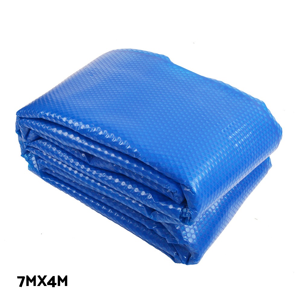 Aqua Buddy 7x4m Pool Cover 500 Micron Silver Blue with 5.5m Roller - Image 7