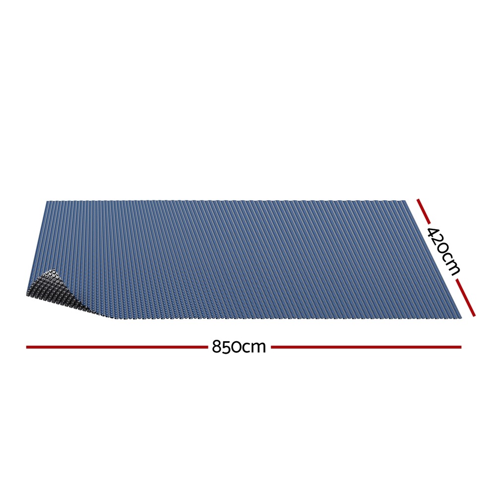 Aqua Buddy 8.5x4.2m Pool Cover 600 Micron Blue Black Solar Blanket - Image 2