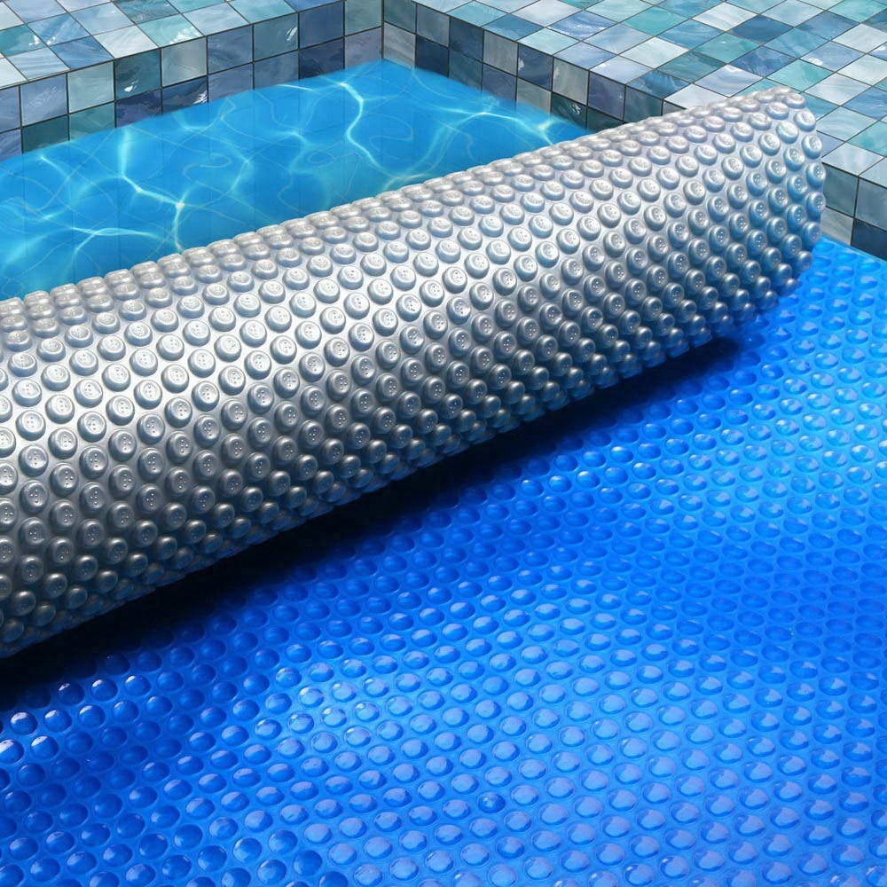 Aqua Buddy 9.5x5m Pool Cover 500 Micron Blue Silver Solar Blanket - Image 3