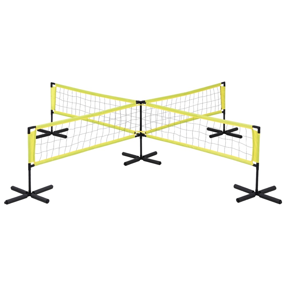 Everfit Portable Water Volleyball Net Set Pool Game 4 Anchor Bags