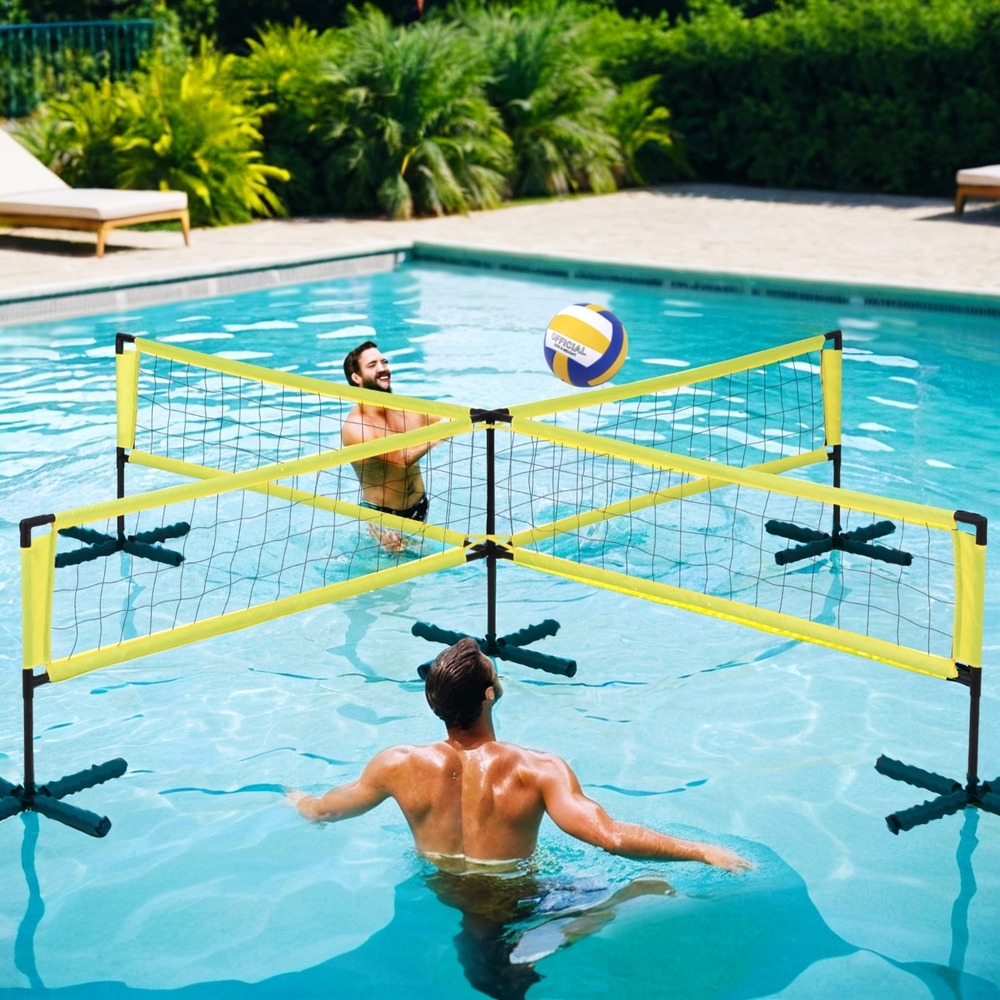 Everfit Portable Water Volleyball Net Set Pool Game 4 Anchor Bags - Image 3