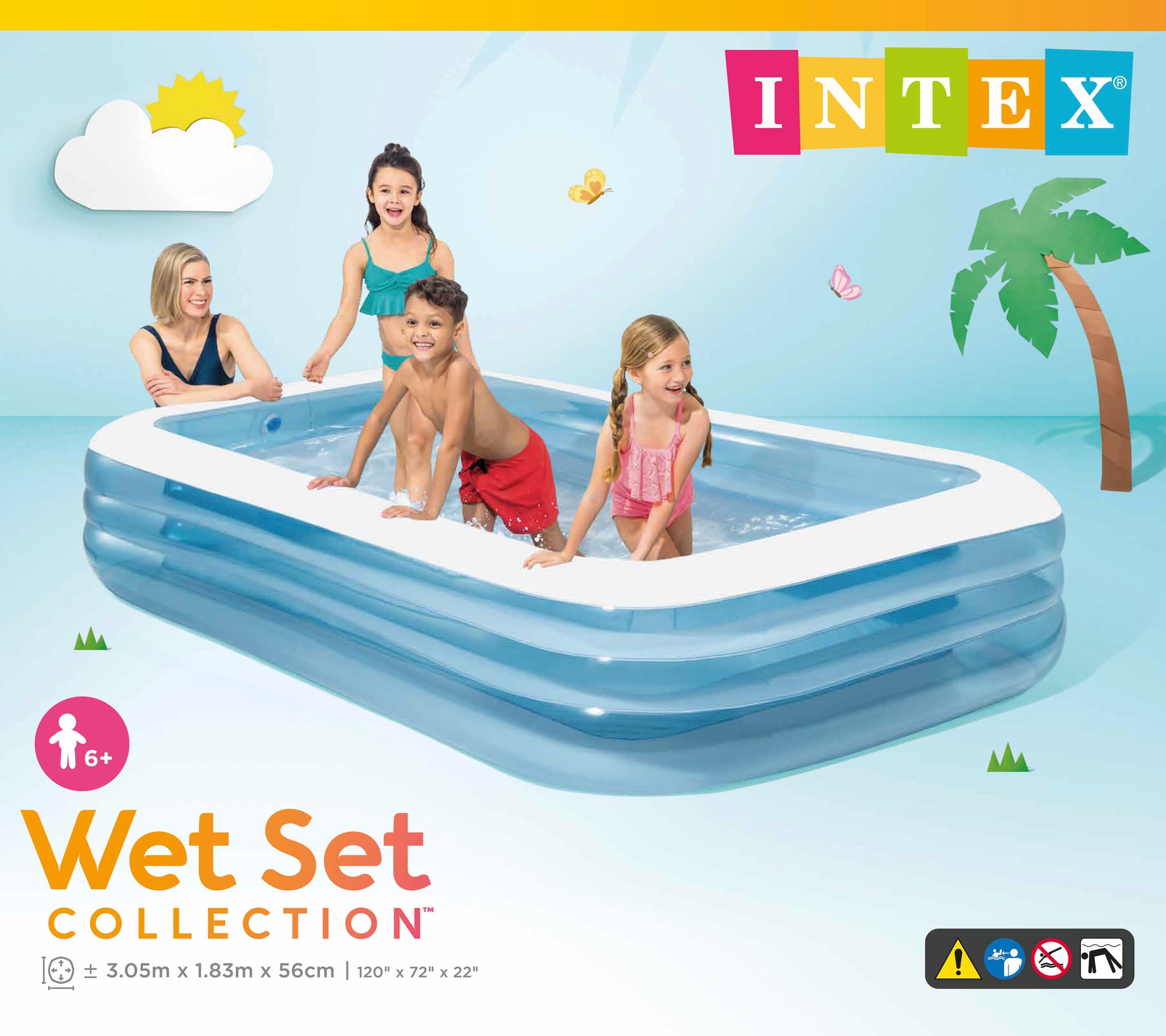Intex Swim Center Family Inflatable Pool - Image 3