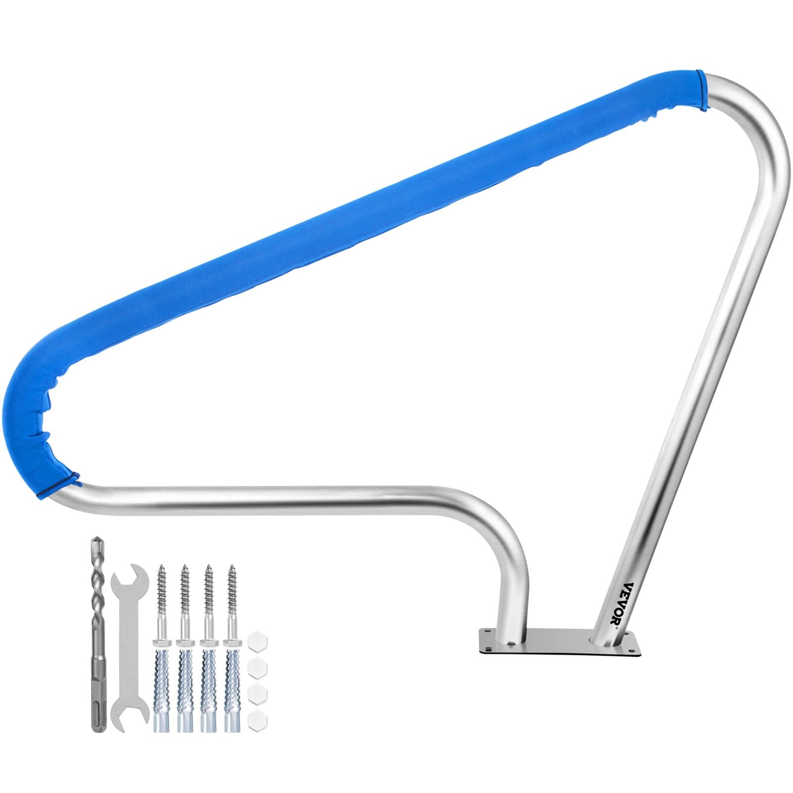 VEVOR Pool Rail 48x36 Stainless Steel Handrail 250LBS Blue Grip - Image 6