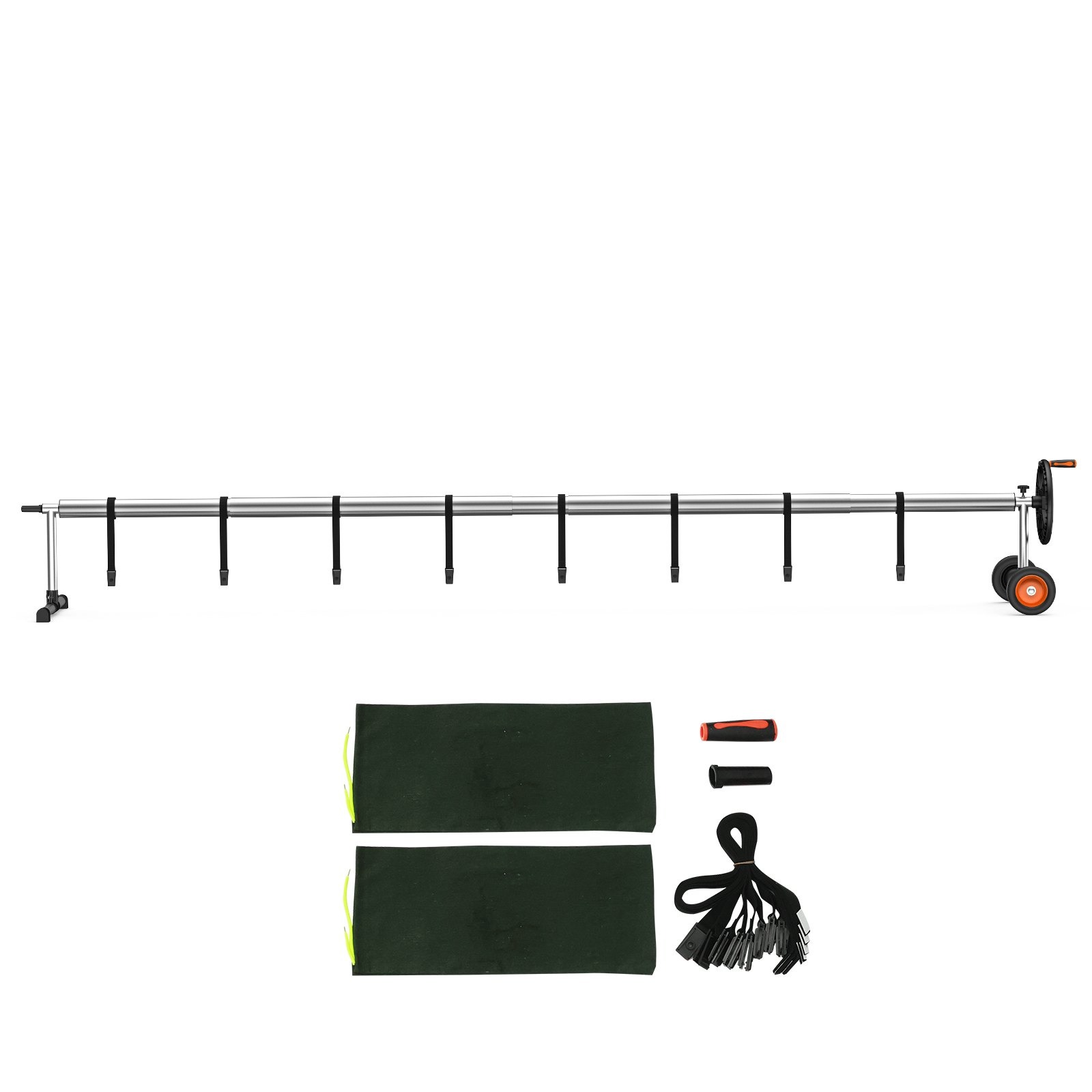 VEVOR Pool Cover Reel 14ft Aluminum Solar Reel Inground w/ Wheels - Image 5