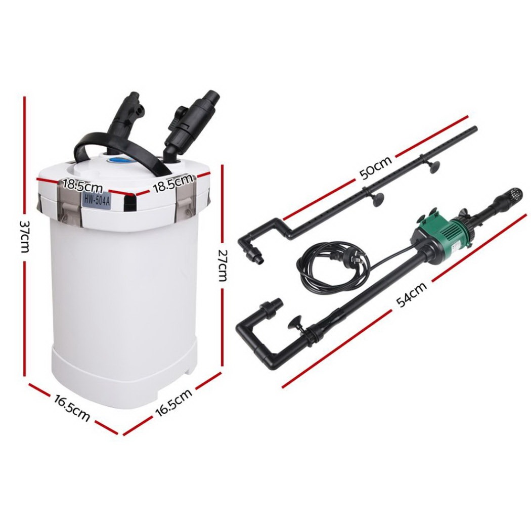14W Aquarium Filter Fish Tank External Canister Water Pump 1250L/H - Image 2