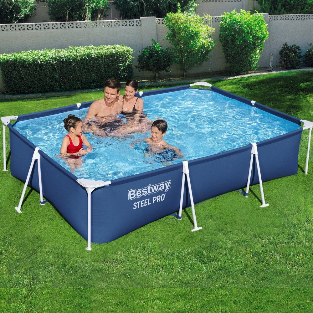 Steel Frame Swimming Pool 282x196x84cm 3662L w/ Pump & Ladder 1249L/H - Image 3