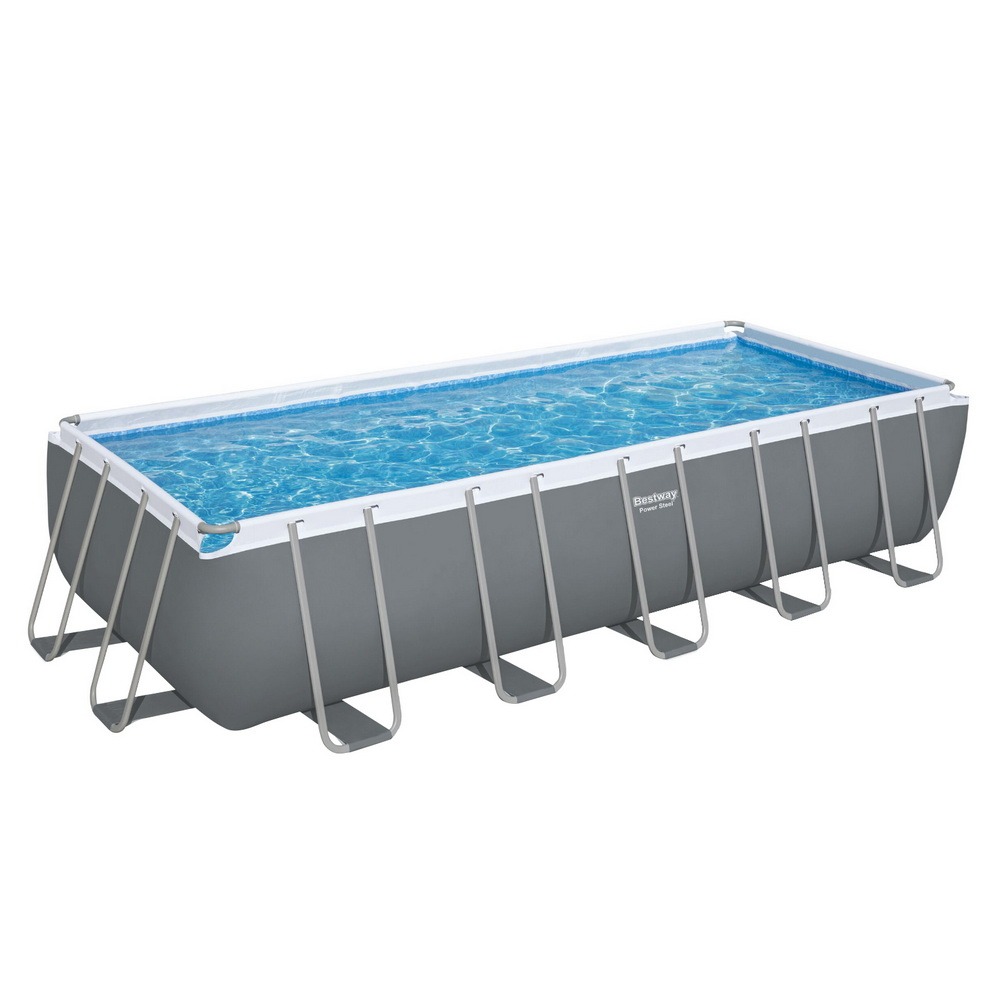 Steel Frame Swimming Pool 640x274x132cm 19281L w/ Pump & Ladder 5678L/H
