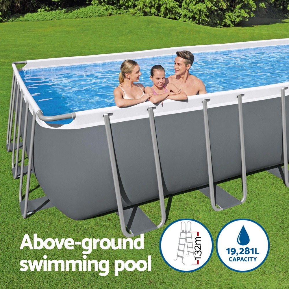 Steel Frame Swimming Pool 640x274x132cm 19281L w/ Pump & Ladder 5678L/H - Image 6