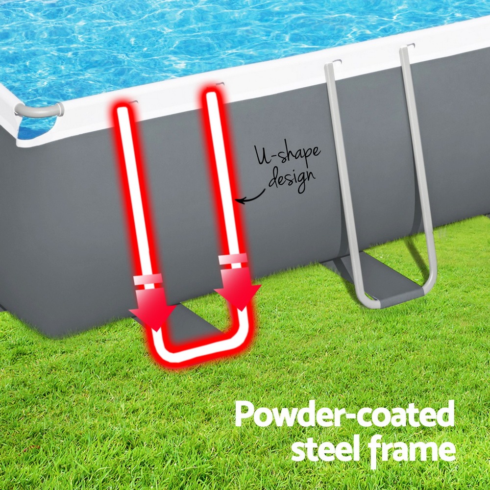 Steel Frame Swimming Pool 640x274x132cm 19281L w/ Pump & Ladder 5678L/H - Image 5