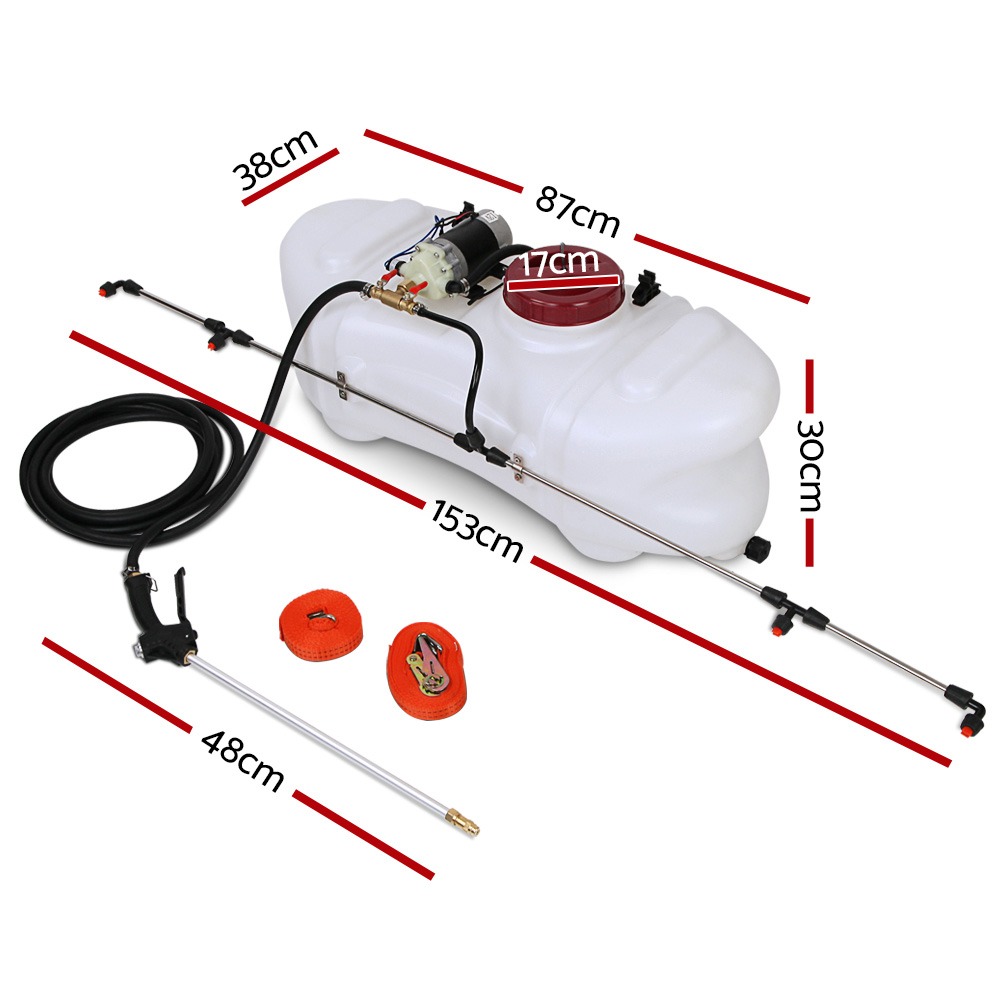 ATV Garden Weed Sprayer 1.5M Fixed Boom 60L 2.1-2.7L/MIN 12V 130PSI - Image 2