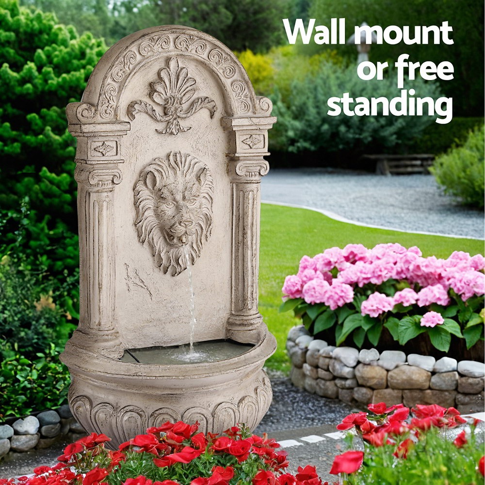 Wall Mount Solar Fountain Water Feature Beige Garden Fountain 200L/H Flow 77CM Lift - Image 6