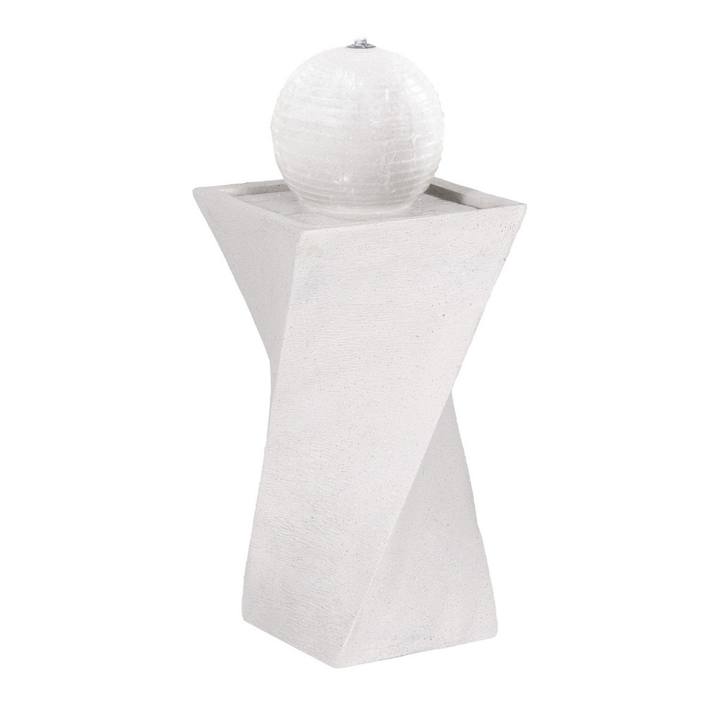 Solar Bird Bath Fountain Outdoor Garden Water Feature with LED Lights & Ball Design 200L/H Flow