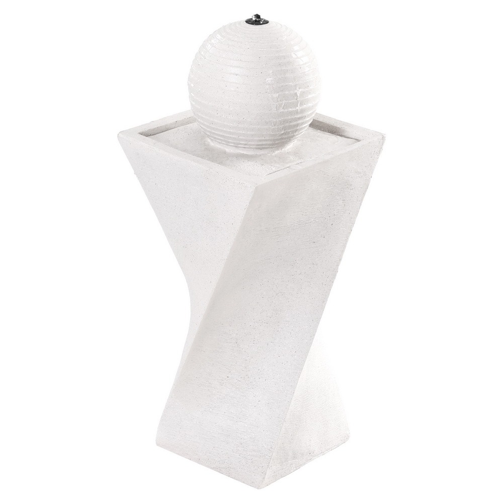Solar Bird Bath Fountain Outdoor Garden Water Feature with LED Lights & Ball Design 200L/H Flow - Image 7