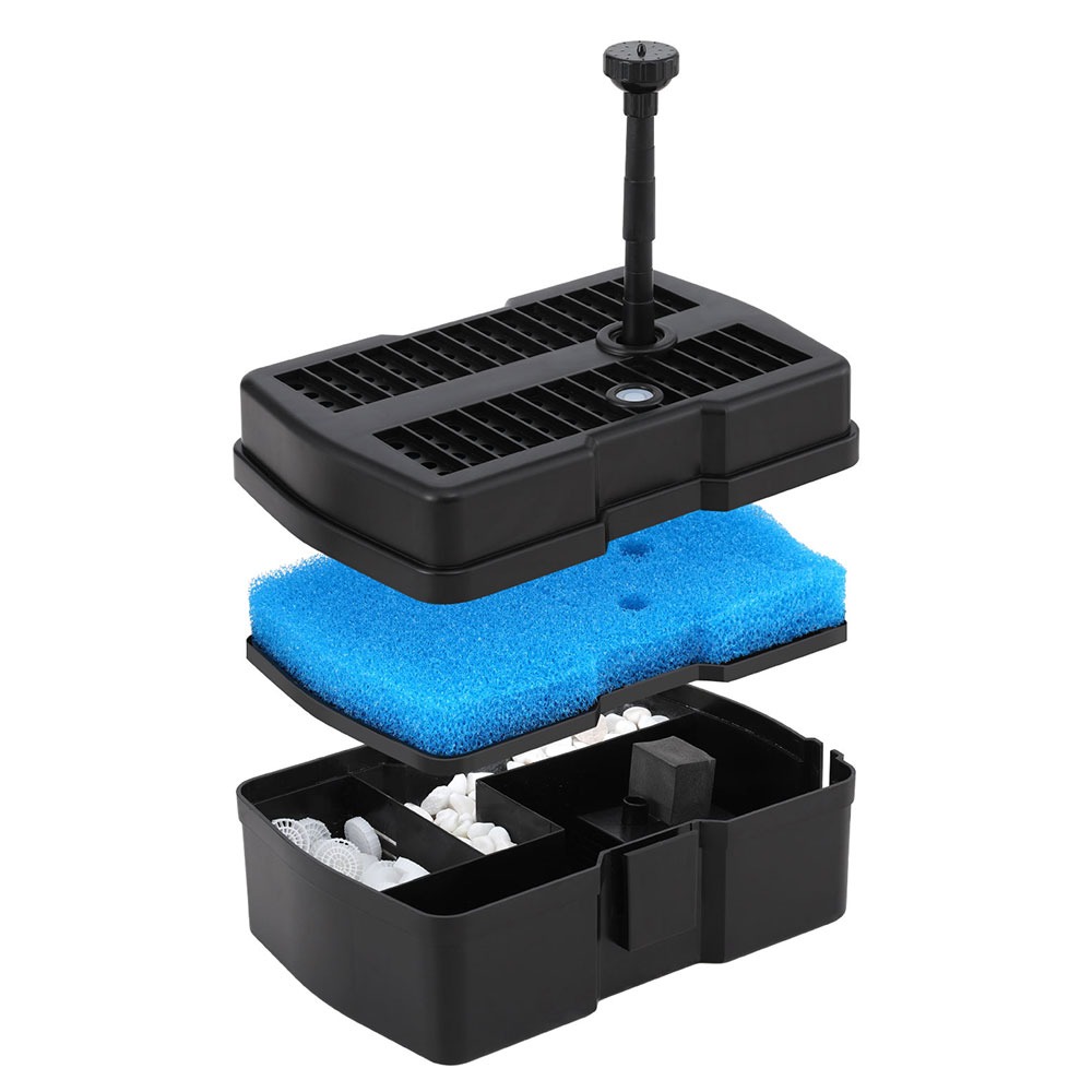 Solar Submersible Pond Fountain Pump with Filter Box 470L/H Flow 4.6FT Lift - Image 5