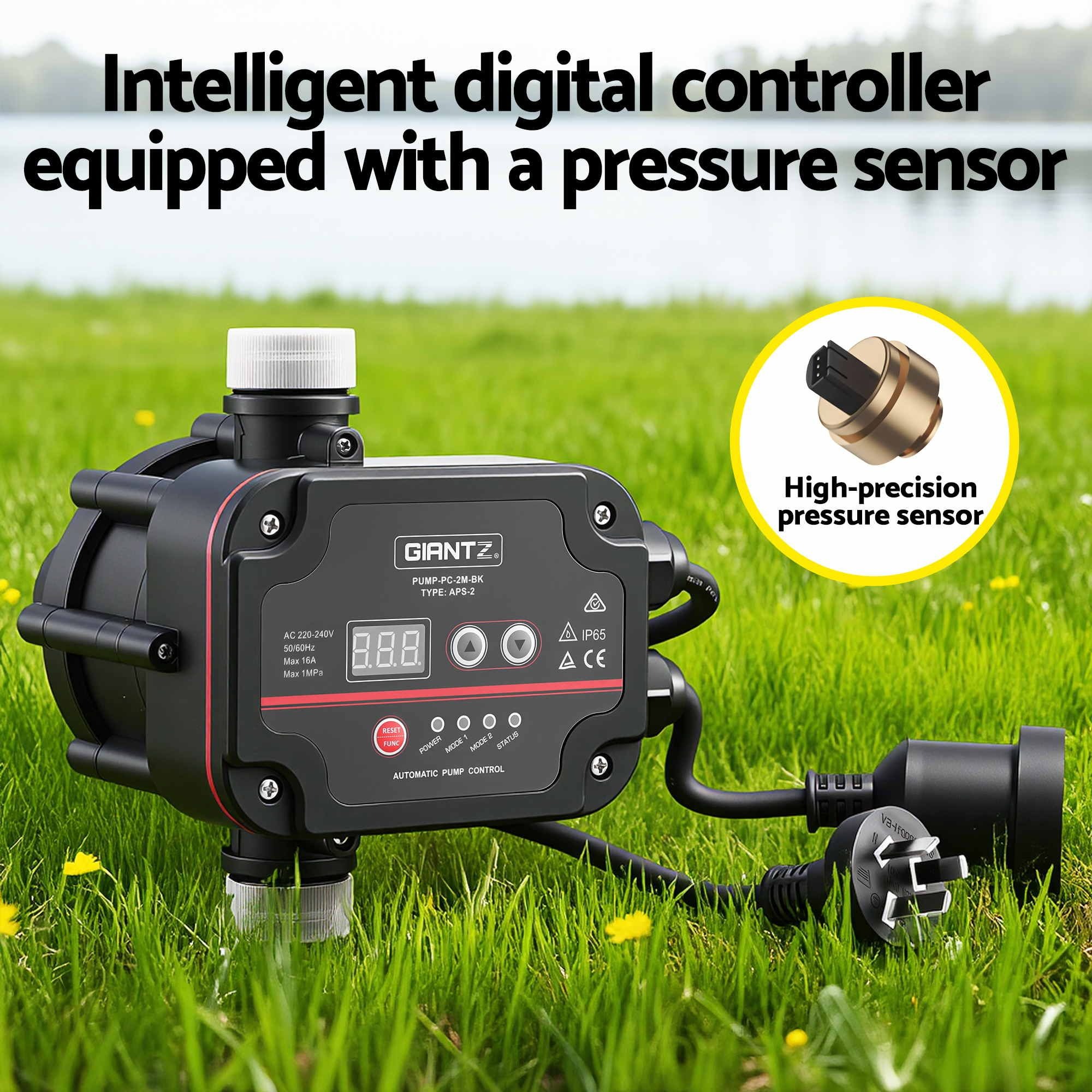 Peripheral Water Pump with Automatic Controller Garden Rain Tank & Clean Water Use 0.5HP 35L/Min Flow 35M Head - Image 10