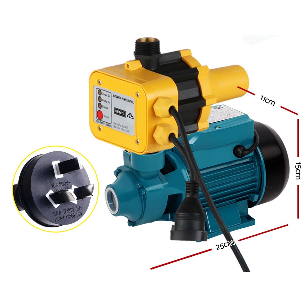 Peripheral Pump with Auto Controller Clean Water Garden Farm Rain & Irrigation Use 35L/Min Flow 35M Head - Image 7