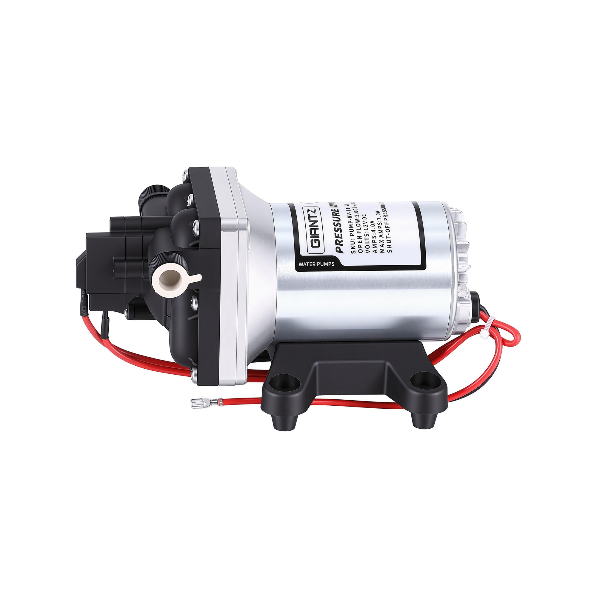 12V High Pressure Self-Priming Water Pump with Auto Switch for RV Caravan & Boat 11.3L/Min Flow - Image 9