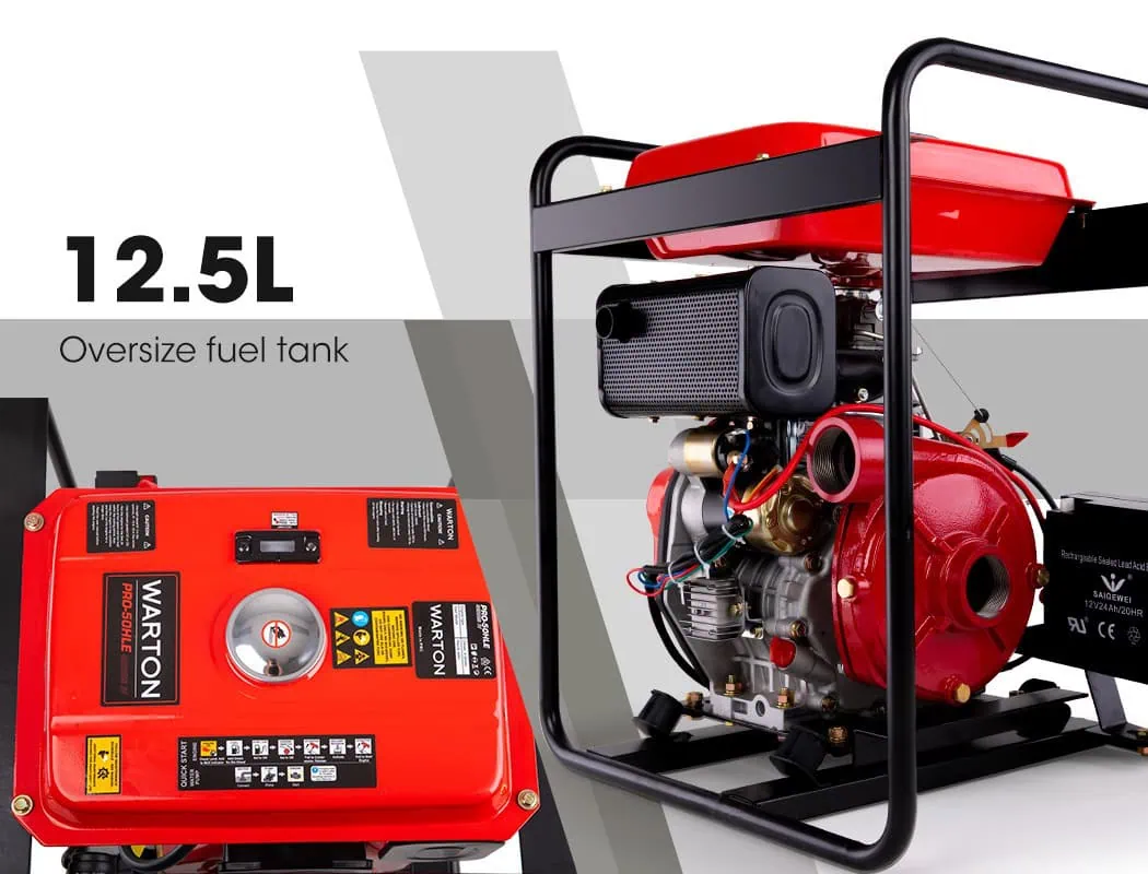 8HP Diesel High Pressure Water Pump Fire Fighting Irrigation Farm 2 Inch 28000L/H - Image 7