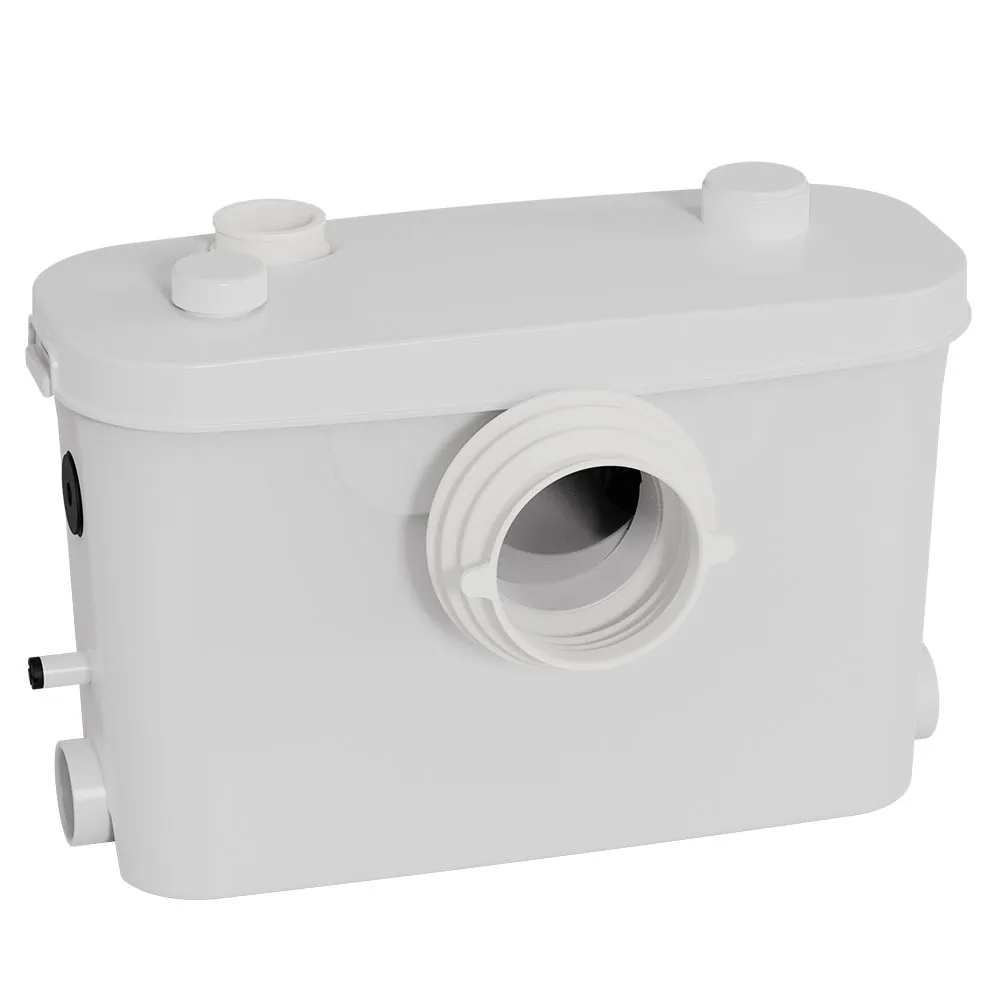 Macerator Pump with 4 Inlet for P-Trap Toilet House Bathroom Shower Sink Washing Machine 100L/Min Flow