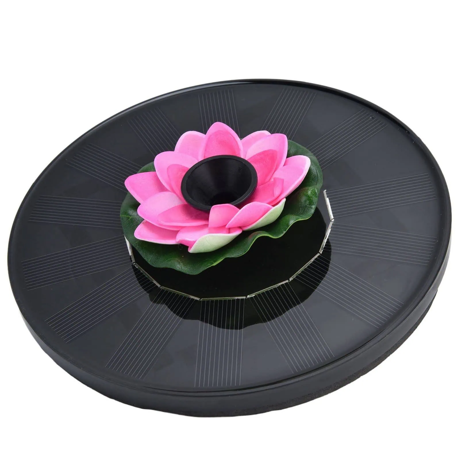 Lotus Solar Floating Fountain Pump with 4 Spray Styles – for Birdbaths, Garden Ponds & Pools 180L/H Flow - Image 12