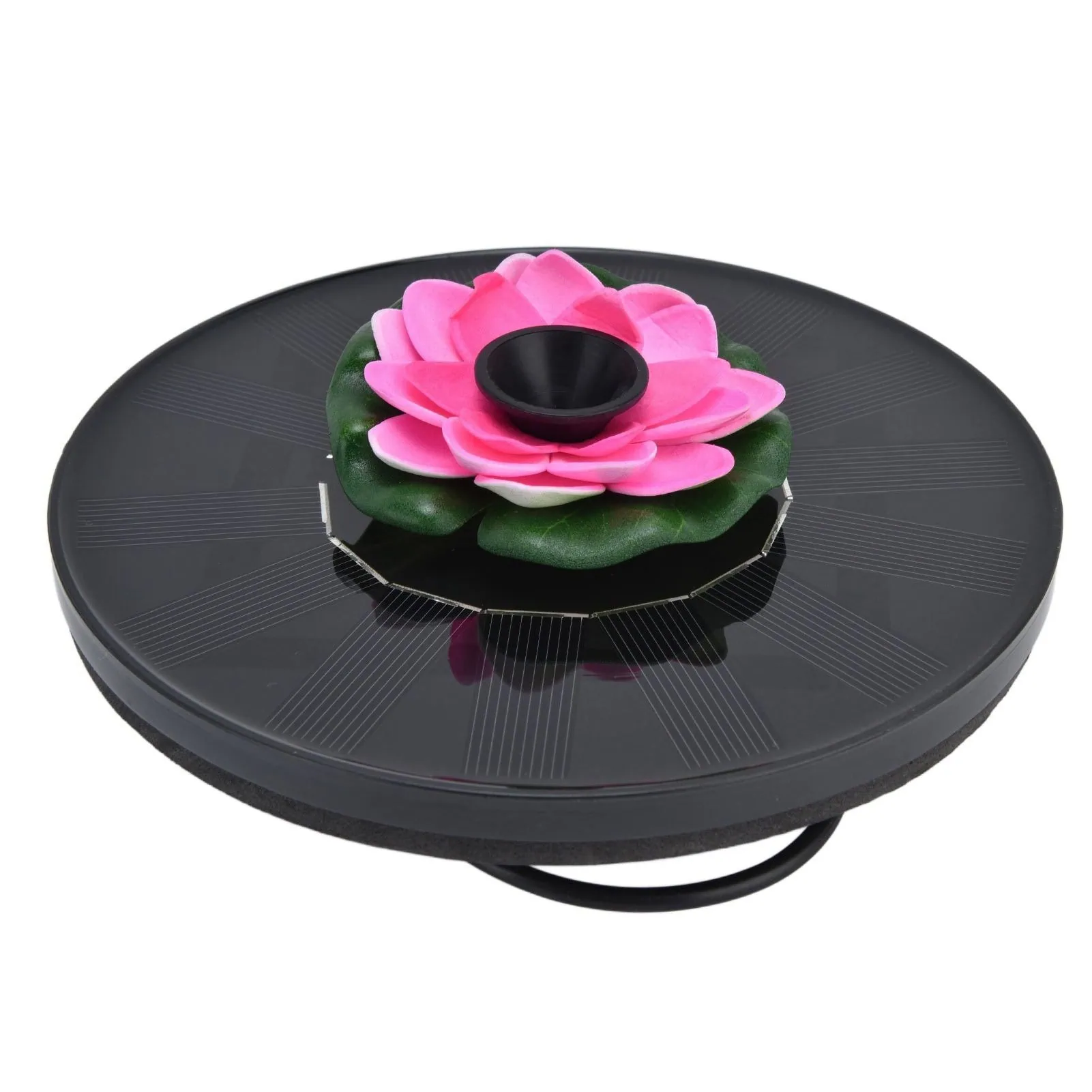 Lotus Solar Floating Fountain Pump with 4 Spray Styles – for Birdbaths, Garden Ponds & Pools 180L/H Flow - Image 8