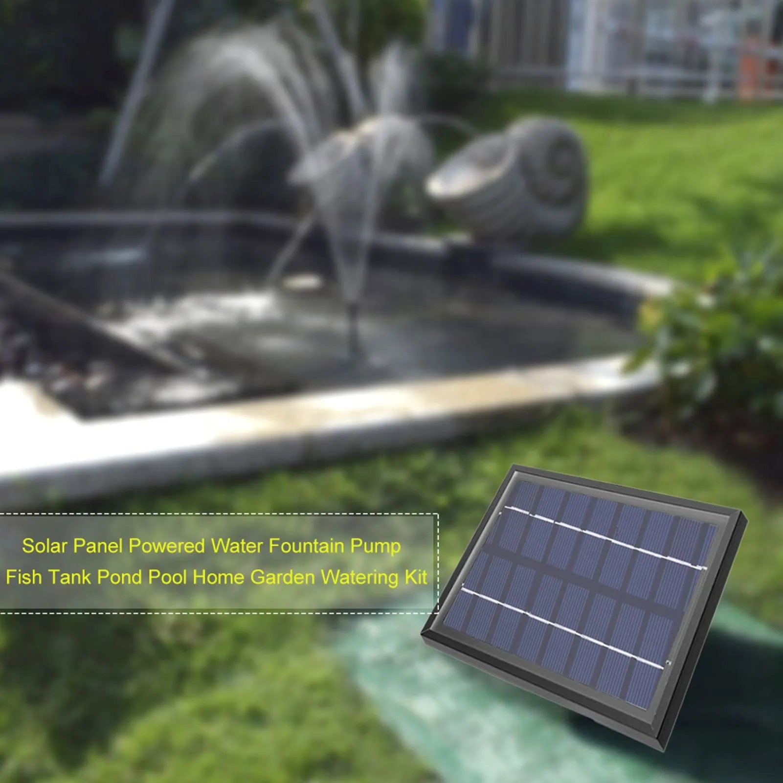 Solar Powered Water Pump Kit for Fish Tanks, Fountains, Ponds & Garden Watering 165L/h Flow - Image 2