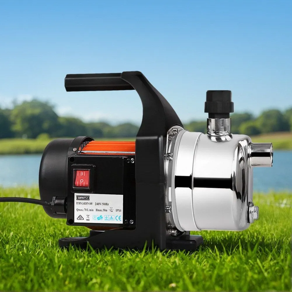 Stainless Steel Garden Pump for Water Irrigation 3,240L/H 40m Head 800W Max - Image 2